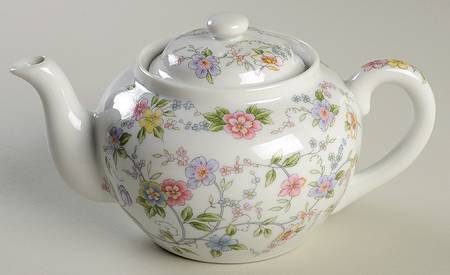 Corona (Gold Trim) Mini Teapot & Lid