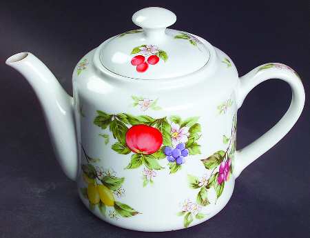Fruit & Blossoms Teapot & Lid