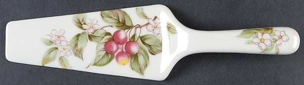 Fruit & Blossoms Solid Ceramic Pie/Cake Server