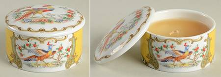 Kingscote Round Box & Lid with Candle