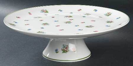 Petite Fleur 10" Diameter Pedestal Cake Stand