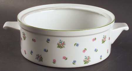 Petite Fleur 2 Qt Round Covered Casserole No Lid