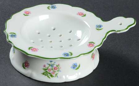 Petite Fleur Tea Strainer & Bowl