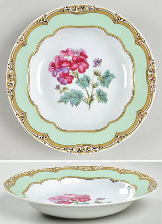 President Polk Florals Rim Soup Bowl