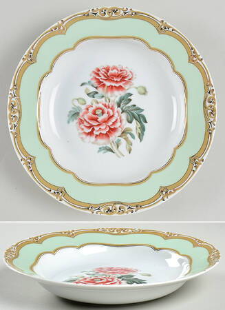 President Polk Florals Rim Soup Bowl