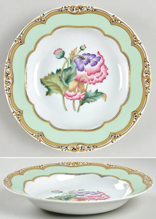 President Polk Florals Rim Soup Bowl
