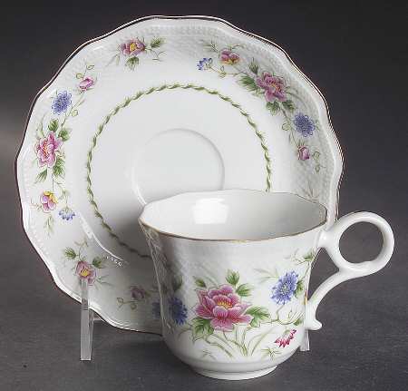 Spring Night Flat Cup & Saucer Set