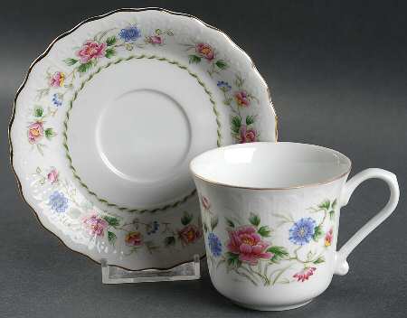 Spring Night Flat Cup & Saucer Set