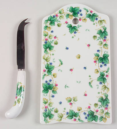 Vineyard 2 Piece Cheese Dish and Knife Set