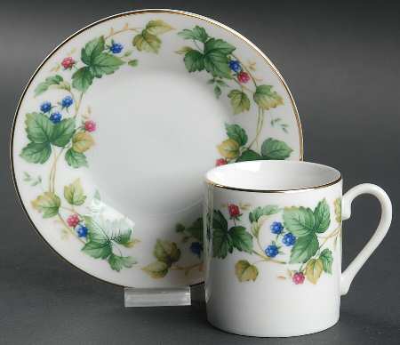 Vineyard Flat Demitasse Cup & Saucer Set