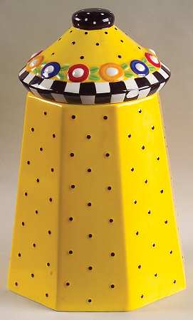 Afternoon Tea Cookie Jar & Lid