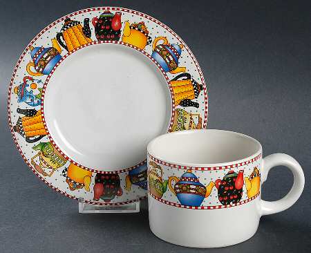 Afternoon Tea Flat Cup & Saucer Set