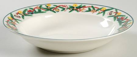 Christmas Cheer Rim Soup Bowl