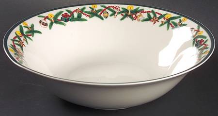 Christmas Cheer 9" Round Vegetable Bowl