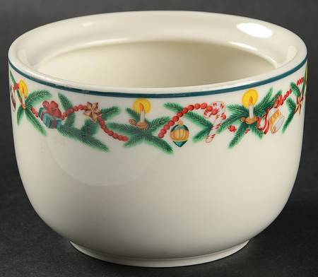 Christmas Cheer Sugar Bowl No Lid