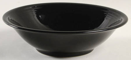 Concentrics Black Coupe Cereal Bowl