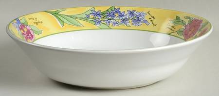 Creme Brulee 9" Round Vegetable Bowl