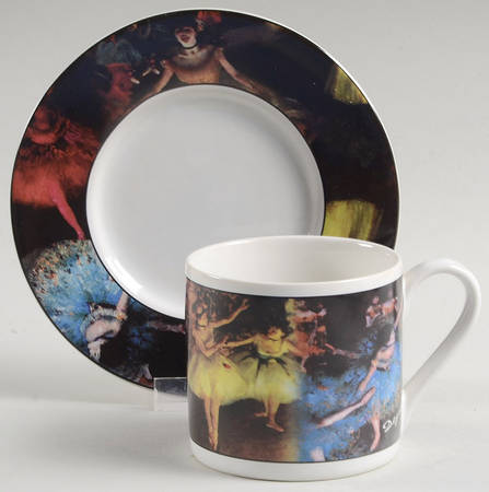 Degas Flat Demitasse Cup & Saucer Set