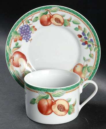 Fruitasia Flat Cup & Saucer Set