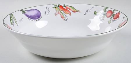 Garden Delight 9" Round Vegetable Bowl