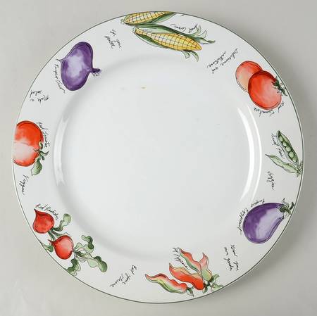 Garden Delight 12" Chop Plate (Round Platter)