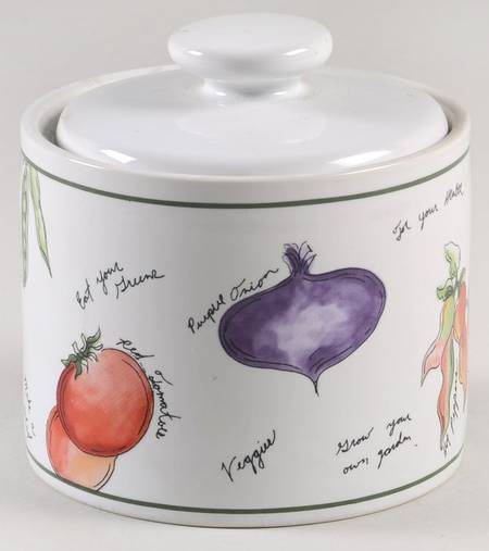 Garden Delight Sugar Bowl & Lid