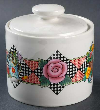 Garden Time Sugar Bowl & Lid