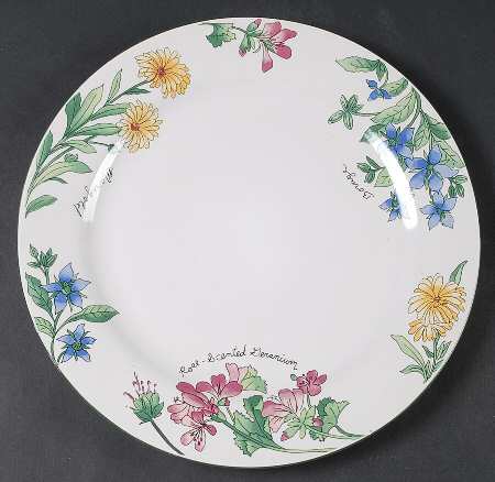 Geranium 12" Chop Plate (Round Platter)