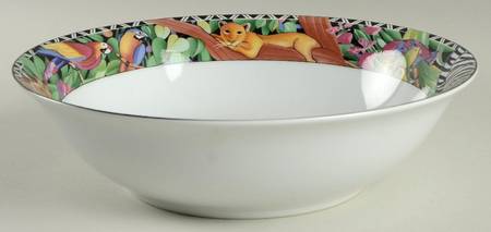 Magic Jungle 9" Round Vegetable Bowl