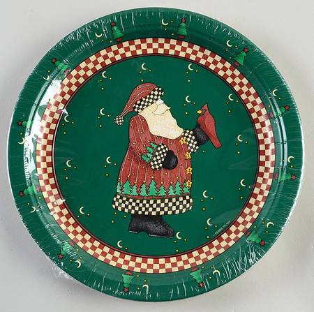 Magic of Santa Package of 10 - Paper Salad Plate