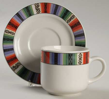 Navajo Flat Cup & Saucer Set