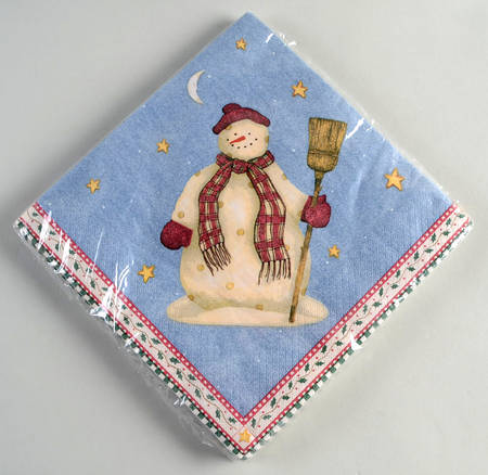 Snowman Package of Paper Dinner Napkins