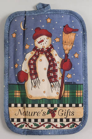 Snowman Cloth Potholder
