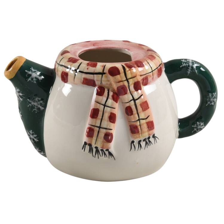Snowman Individual Teapot No Lid