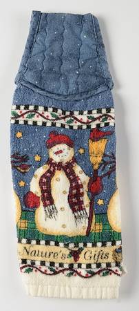 Snowman Cloth Tie Towel