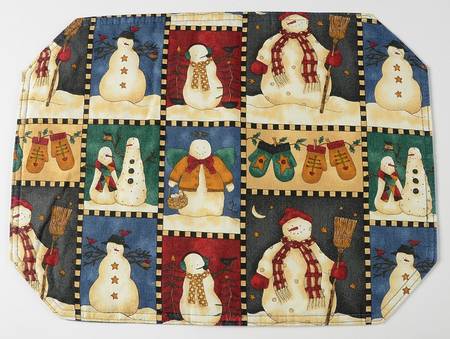 Snowman Cloth Placemat