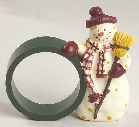 Snowman Figural Napkin Ring
