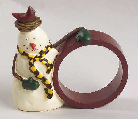 Snowman Figural Napkin Ring
