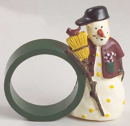 Snowman Figural Napkin Ring
