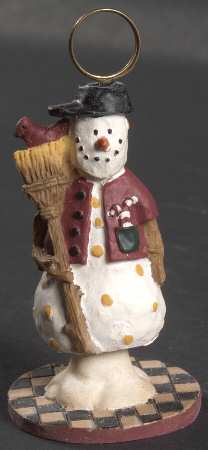 Snowman Small Placard/Place Card Holder
