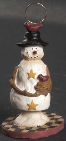 Snowman Small Placard/Place Card Holder