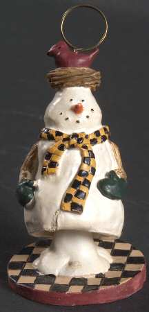Snowman Small Placard/Place Card Holder