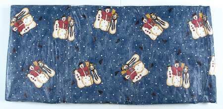Snowman Oblong Vinyl Tablecloth