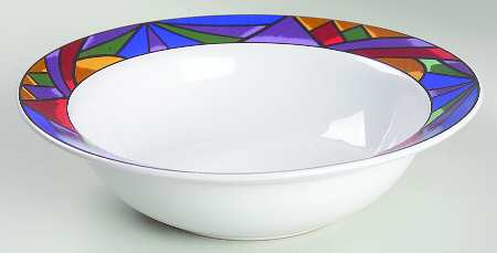 Sunset Mountain Rim Soup Bowl