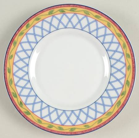 Trellis Rose Bread & Butter Plate/Saucer for Footed Cup