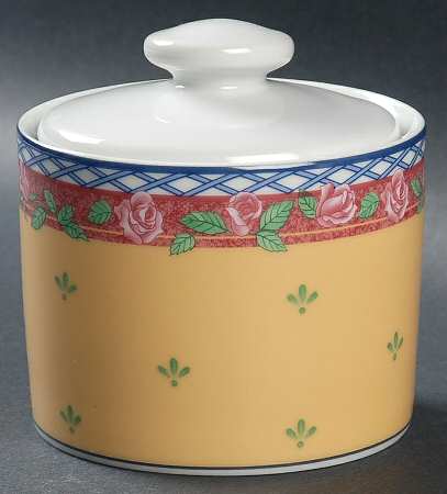 Trellis Rose Sugar Bowl & Lid