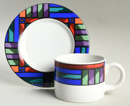 Velvet Quilt Flat Cup & Saucer Set