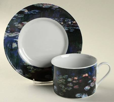 Water Lilies Flat Cup & Saucer Set