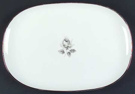 Remembrance (Platinumtrim) 15" Oval Serving Platter