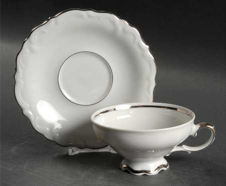 Symphony Footed Cup & Saucer Set